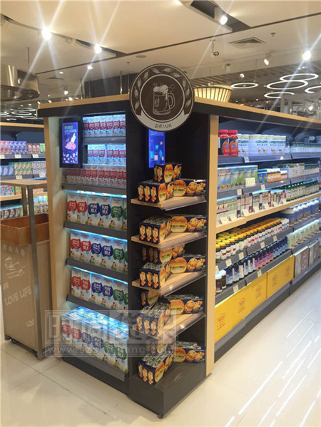 超市貨架_雙面食品貨架