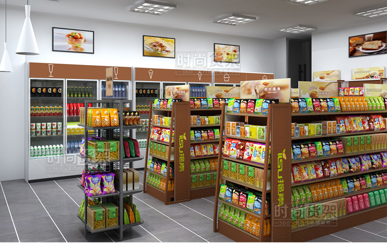 便利店貨架陳列設(shè)計(jì)效果圖
