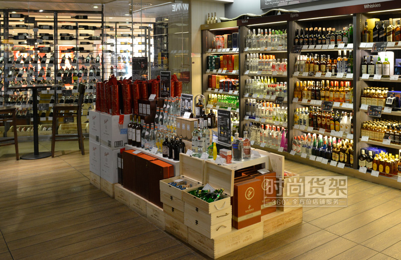超市貨架_酒水促銷臺