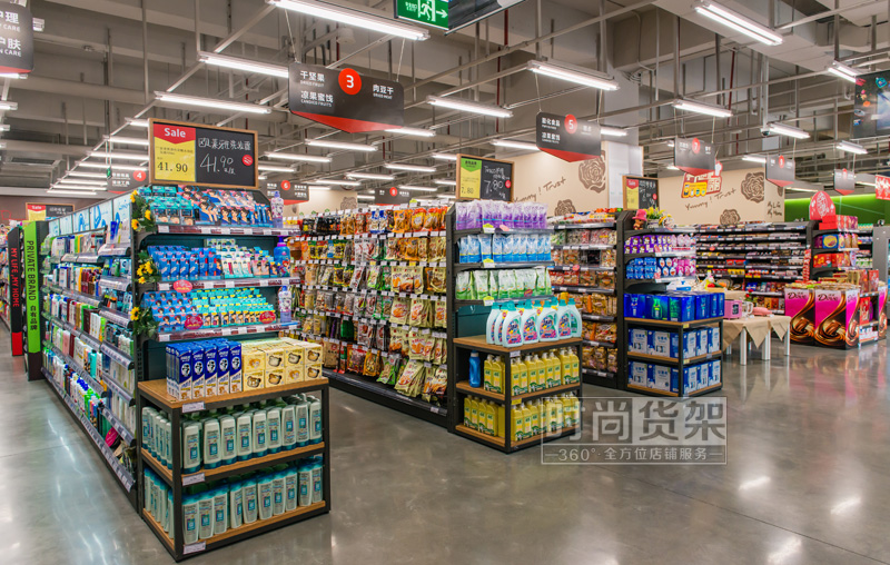 超市貨架_鋼制食品架